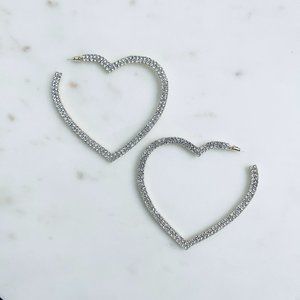 Calisades Heart Rhinestone Earrings